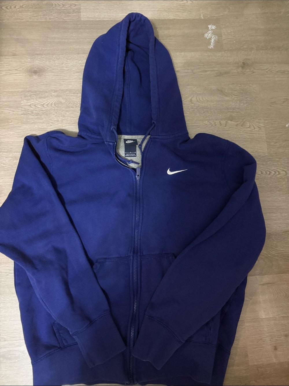 Vintage blue tag Nike Men's Zip-Up Hoodie